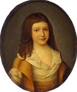 Porträtt av Louis-Charles, prins kunglig av Frankrike 1785-1795, tidigt 1790-tal. av Unbekannt