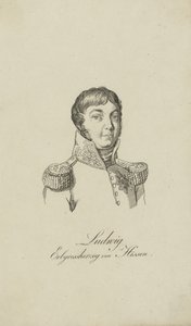 Porträtt av Ludvig I, storhertig av Hessen 1753-1830, 1806. av Unbekannt