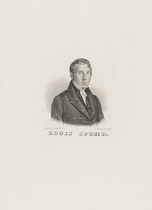 Porträtt av Louis Spohr 1784-1859, ca. 1830-1840. av Unbekannt