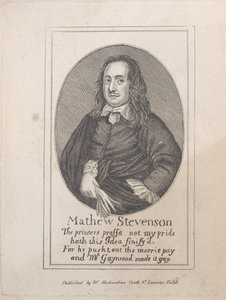 Porträtt av Mathew Stevenson, sent 1700-tidigt 1800-tal. av Unbekannt