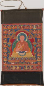Porträtt av Munchen Sangye Rinchen, den åttonde abboten i Ngor-klostret, sent 1500-tal. av Unbekannt