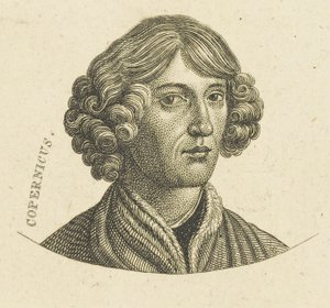 Porträtt av Nicolaus Copernicus 1473-1543 , ca. 1830-1840. av Unbekannt