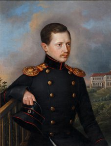 Porträtt av Nikolai Semyonovich Korsakov 1819-1889, ca. 1849 av Unbekannt