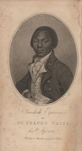 Porträtt av Olaudah Equiano känd Gustavus Vassa 1745-1797, 1789. av Unbekannt