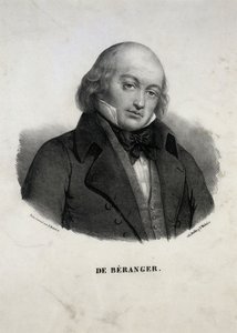 Porträtt av Pierre-Jean de Béranger 1780-1857. av Unbekannt