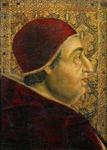 Porträtt av påven Alexander VI 1431-1503, 1490-talet. av Unbekannt