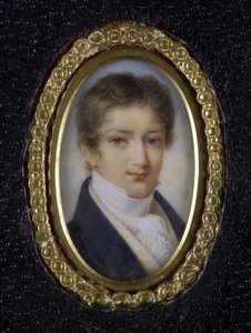 Porträtt av prins Dmitrij Petrovitj Volkonskij 1805-1859, 1800-talets första kvartal av Unbekannt