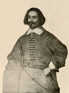 Porträtt av Sir John Leverett, i buffrock och vanligt soldatband, 1640-1660, 1937. av Unbekannt