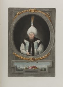 Porträtt av Sultan Mustafa III 1717-1774, 1815 av Unbekannt