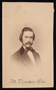 Porträtt av Theodore Nicholas Gill 1837-1914, cirka 1860-talet. av Unbekannt
