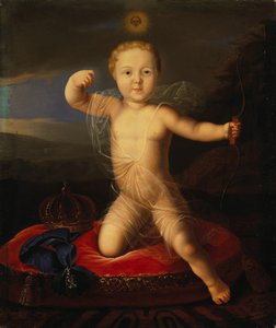 Porträtt av Tsarevich Peter Petrovich av Ryssland 1715-1719, första kvartalet av 1800-talet. av Unbekannt