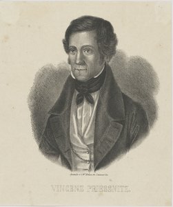 Porträtt av Vincenz Priessnitz 1799-1851, ca. 1840. av Unbekannt