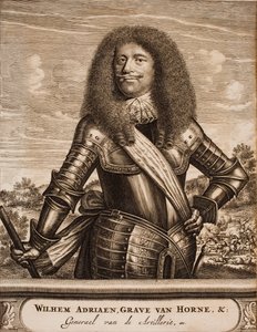Porträtt av Willem Adriaan II van Horne 1633-1694 Från: Krigsscenen, 1675. av Unbekannt