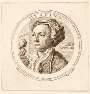 Porträtt av William Huggins, pub. 1760. av Unbekannt