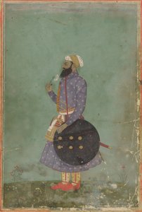 Porträtt av en prins, Mughal-dynastin, 1700-talet. av Unbekannt