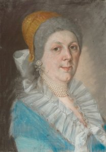 Portrait of a Woman with a Pearl Necklace av Unbekannt