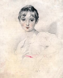 Porträtt av en flicka, 1813 av Unbekannt