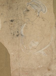 Porträtt av en åldrande man, ca. 1700. av Unbekannt
