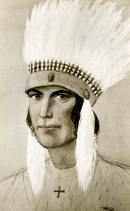 Porträtt av en indian, 1900-talet av Unbekannt