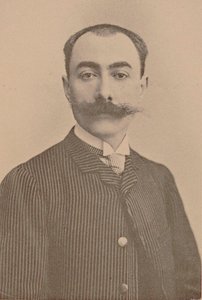 Porträtt av pianisten och kompositören André Messager 1853-1929. av Unbekannt