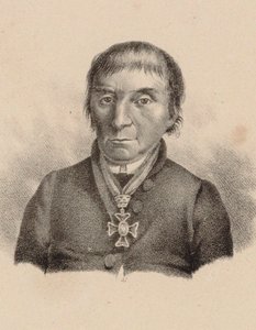 Porträtt av pianisten och kompositören Maximilian Stadler 1748-1833, 1830. av Unbekannt