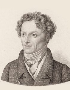Porträtt av kompositören Francesco Morlacchi 1784-1841. av Unbekannt