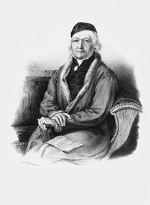 Porträtt av kompositören Johann Christian Heinrich Rinck 1770-1846. av Unbekannt