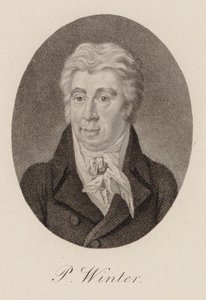 Porträtt av kompositören Peter von Winter 1754-1825, ca 1825. av Unbekannt