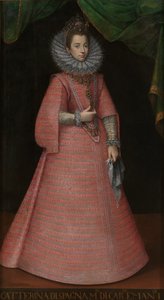 Porträtt av infantan Catherine Michelle av Spanien 1567-1597 av Unbekannt