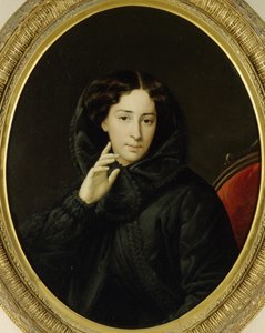 Porträtt av skådespelerskan från den kejserliga teatern Vera Samoylova, mitten av 1800-talet. av Unbekannt
