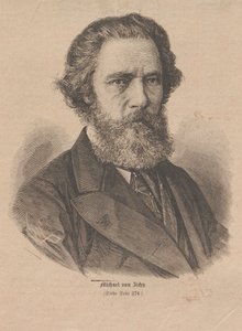 Porträtt av konstnären Mihály Zichy 1827-1906, 1877. av Unbekannt