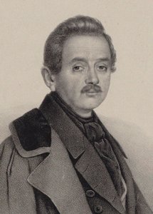 Porträtt av kompositören Alexei Fyodorovich Lvov 1798-1870. av Unbekannt
