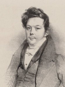 Porträtt av kompositören Auguste-Mathieu Panseron 1796-1859, 1820. av Unbekannt