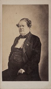 Porträtt av kompositören Auguste-Mathieu Panseron 1796-1859, ca 1855. av Unbekannt