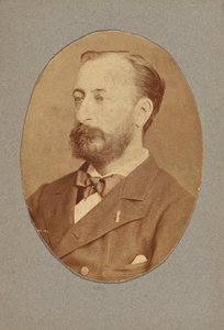 Porträtt av kompositören Camille Saint-Saëns 1835-1921, ca. 1880. av Unbekannt