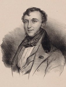 Porträtt av kompositören Friedrich Kalkbrenner 1785-1849. av Unbekannt