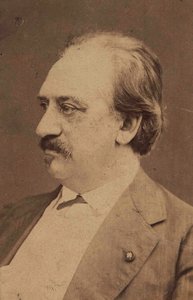 Porträtt av kompositören Friedrich von Flotow 1812-1883, ca. 1880. av Unbekannt