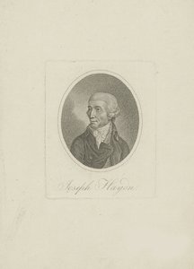 Porträtt av kompositören Joseph Haydn 1732-1809, 1800-talet. av Unbekannt