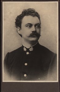 Porträtt av kompositören Karel Sebor Schebor 1843-1903 , ca. 1870. av Unbekannt