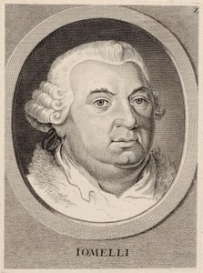 Porträtt av kompositören Niccolò Jommelli 1714-1774. av Unbekannt