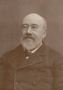 Porträtt av kompositören och chansonniern Gustave Nadaud 1820-1893, 1880. av Unbekannt