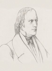 Porträtt av dirigenten och kompositören Johann Nepomuk Schelble 1789-1837, ca. 1830-1840. av Unbekannt