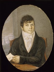 Porträtt av dansaren, balettmästaren och manusförfattaren Ivan Valberkh 1766-1819 av Unbekannt