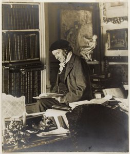 Porträtt av dramatikern Victorien Sardou 1831-1908. av Unbekannt