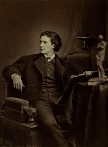 Porträtt av dramatikern Victorien Sardou 1831-1908, ca 1865. av Unbekannt
