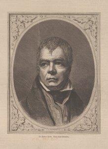 Porträtt av den historiska romanförfattaren och poeten Sir Walter Scott 1771-1832, 1871. av Unbekannt