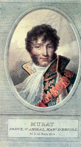 Porträtt av kungen av Neapel Joachim Murat, fransk militär och politisk man (1767-1815). av Unbekannt