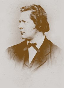 Porträtt av organisten och kompositören Theodor Kirchner 1823-1903. av Unbekannt