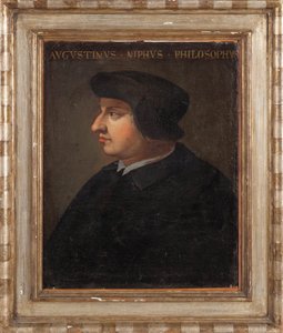 Porträtt av filosofen Agostino Nifo, 1700-talet. av Unbekannt