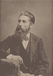 Porträtt av pianisten och kompositören Adolf Jensen 1837-1879. av Unbekannt
